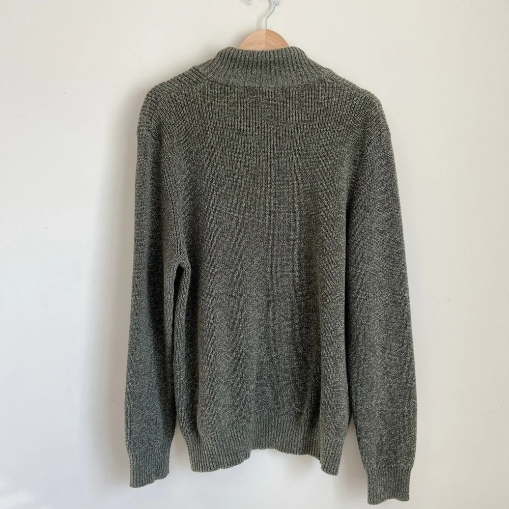 G.H. Bass & Co. Olive Knit Henley Sweater